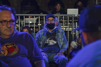 Kepa Junkera, ‘Erromeriak’ diskoaren kontzertu batean, 2023an.