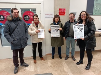 NUPeko irakasleen sindaura bilketa, 400 bat lortu dituzte.