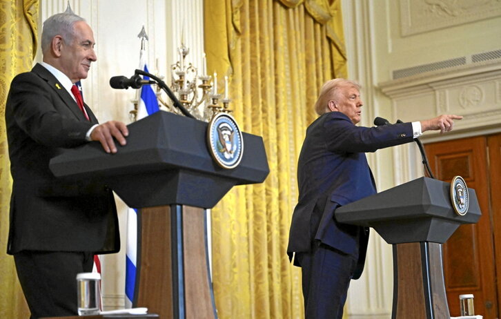 Imagen de la rueda de prensa conjunta celebrada en febrero en la Casa Blanca.