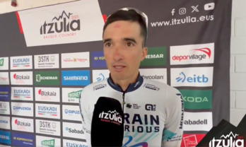 Pello Bilbao, en la presentación en el Buesa este domingo tarde.
