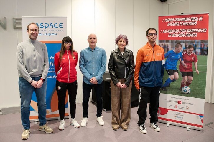 Presentación del torneo de Fútbol 8 inclusivo del próximo día 17 de Iruñea.