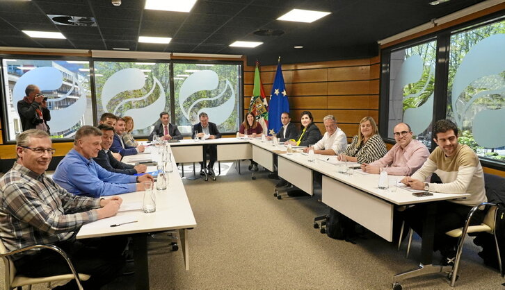Imagen de la reunión celebrada ayer por el EBB.