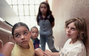 Protagonistas de la película 'La niña de la cabra'