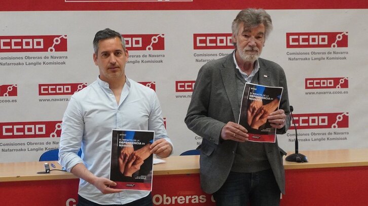 CCOO ha presentado en Iruñea el informe sobre el impacto de la dependencia en Nafarroa.