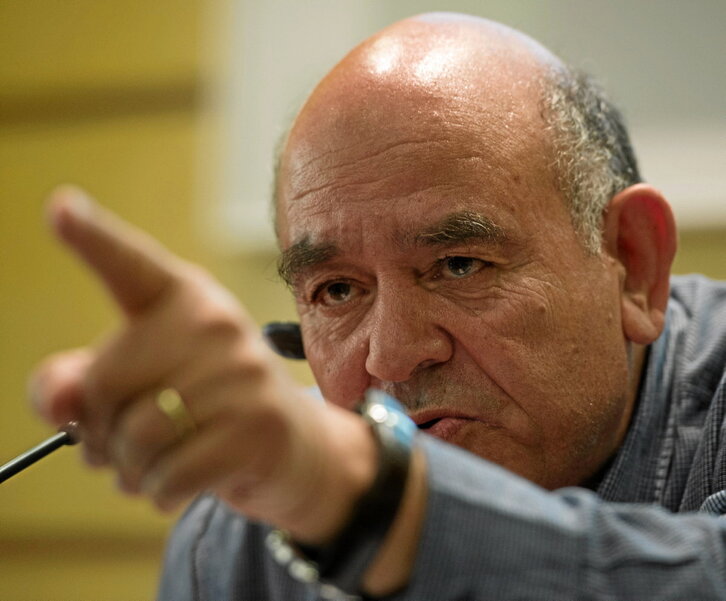 Raji Sourani, durante una visita a Bilbo en mayo de 2019.