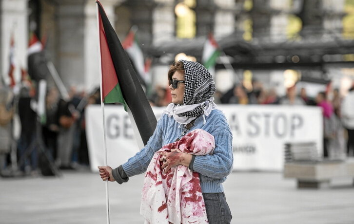 Imagen de la concentración de Baiona.