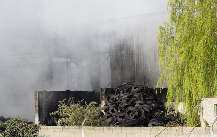 Imagen de la planta de Onaidia tras el incendio.