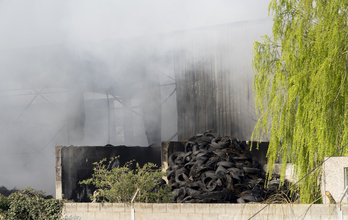 Imagen de la planta de Onaidia tras el incendio.