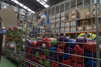 Bizkaiko Elikagaien Bankuko instalazioak Basaurin, artxiboko irudian.