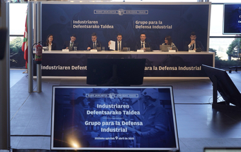 Reunión del llamado ‘grupo de defensa de la industria’ celebrada este miércoles en Araba. 
