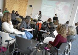 Mondragon Unibertsitateak ikastetxeen artean esperientziak partekatzeko egindako azken jardunaldia, Bilbon.