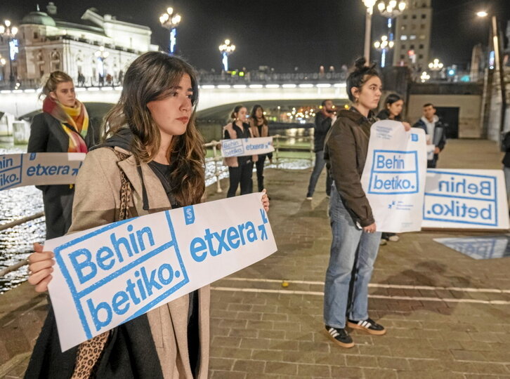 Presoak etxeratzearen alde Bilbon eginiko mobilizazioa.