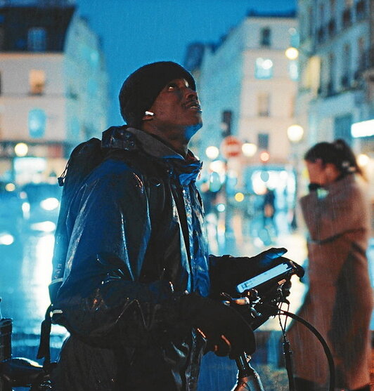 Abou Sangare, filmeko protagonista. IZA ESKUBIDEEN ZINEMALDIA