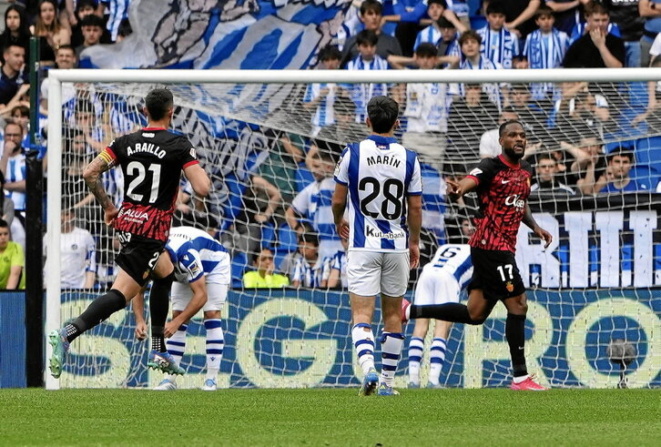 El gol de Larin supuso el principio del fin para una Real incapaz de generar peligro ante el Mallorca.