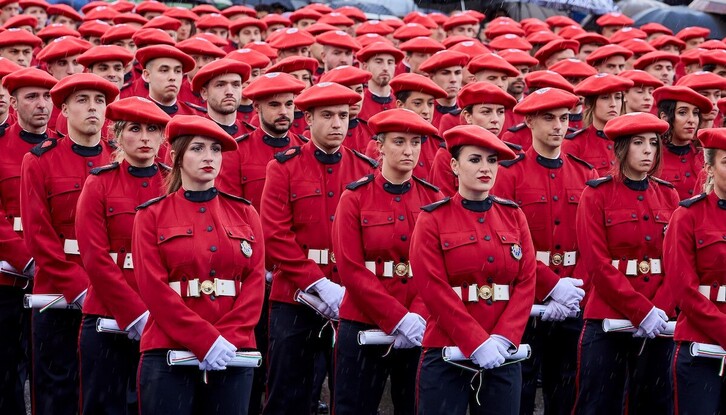 Ertzaintzaren 20. promozioaren zenbait kide, 2022. urtean garatutakoa.