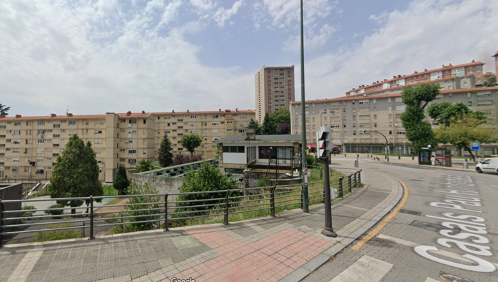 Vista del barrio de Otxarkoaga, donde se ha producido la tragedia.