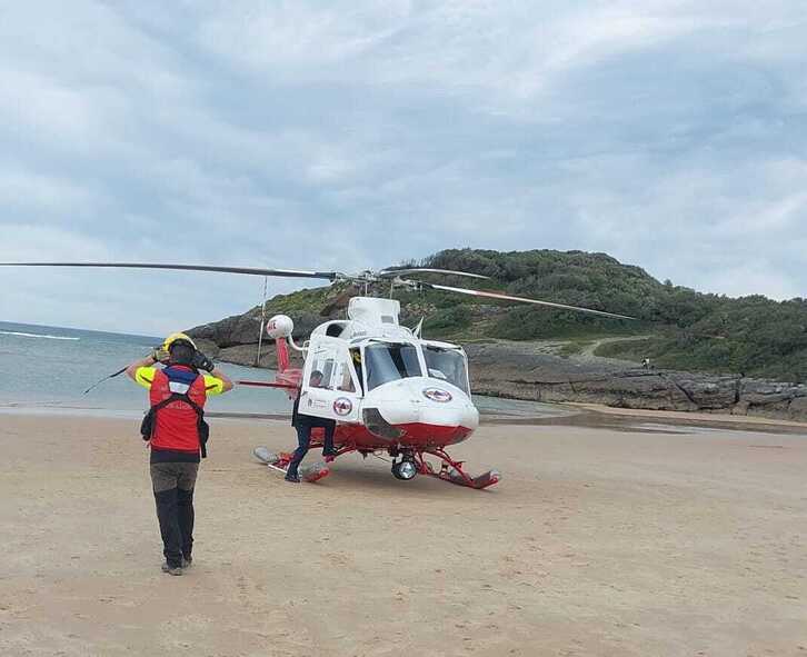 El rescate de la vecina de Durango en una playa cántabra.