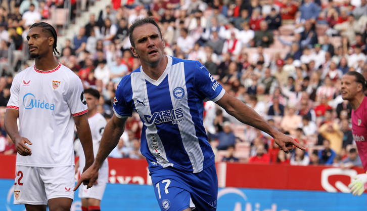 El Alavés sigue colgado a Kike García, gol salvador y trabajo vital.