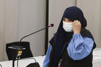Imagen de la mujer juzgada este martes en la Audiencia Nacional.