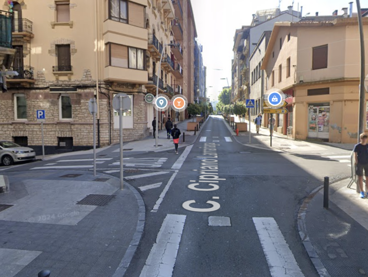 Un tramo de la calle Cipriano Larrañaga, en la que ocurrieron los hechos.