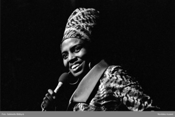 Miriam Makeba Af Sallstedts bildbyrå/Nordiska museet.