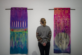 Juncal Ballestinek bere bizitzan egindako lanen bildumaren erakusketa, Artium museoan, 2021ean.