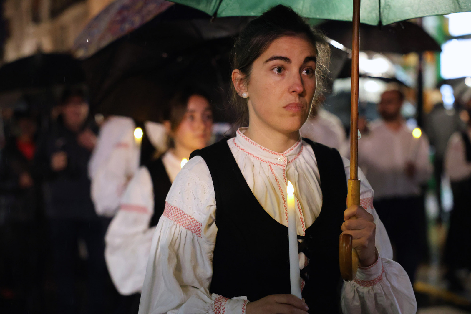 Una instantánea de la marcha con velas. (Oskar MATXIN EDESA | FOKU)