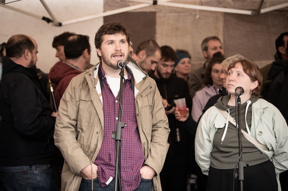 Le défilé s'est terminé par un discours et des bertso.