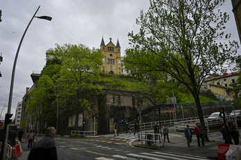 El cerro de San Bartolomé, en Donostia, donde se había proyectado un centro comercial y un aparcamiento.