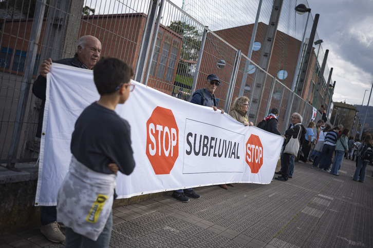 Imagen de archivo de una movilización contra el proyecto de la subfluvial.