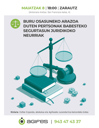 Hitzaldia iragartzen duen kartela, irudian.