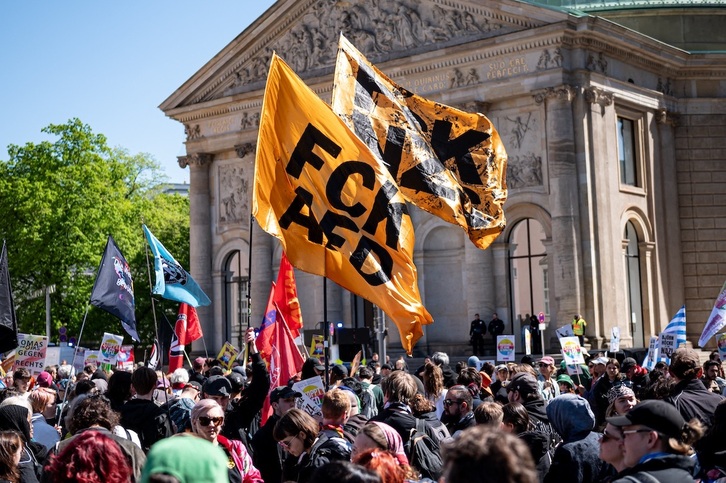 Manifestación celebrada el pasado fin de semana contra AfD en Berlín.