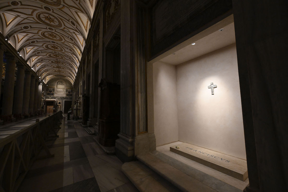 La tumba de Francisco en Santa Maria Maggiore. (Vatican Media | Handout)
