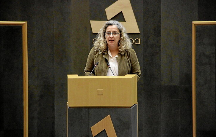 Itziar Agirre, diputada de Hacienda y Finanzas de Gipuzkoa.