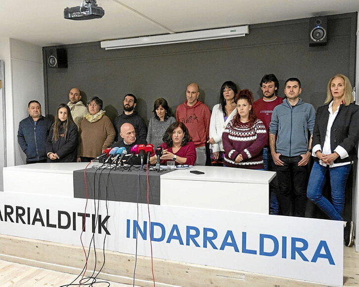 Kontseiluak Iruñean abenduan egindako agerraldia.