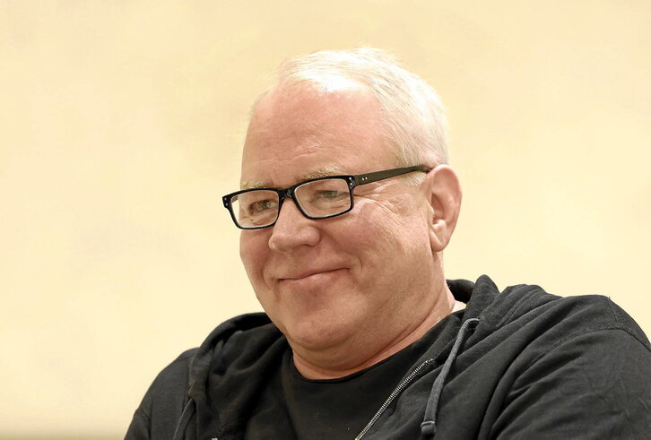 Bret Easton Ellis, en una entrevista en Madrid en 2023 para 7K.