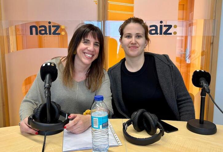 Leire eta Libe, Bizipoza elkarteko kordinatzaile eta Egiako taldeko kidea.