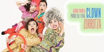 Clown Zorrotza programazioaren kartela.