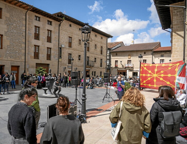 Gure Eskuk atzo Argantzonen egindako ekitaldia.