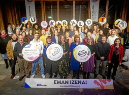 Euskaraldian parte hartzen duten erakundeen aurkezpen agerraldia.