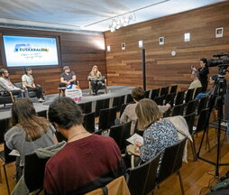 Euskaraldia entitateetan nola zabaldu eta landu argitzeko Donostian eginiko agerraldia.