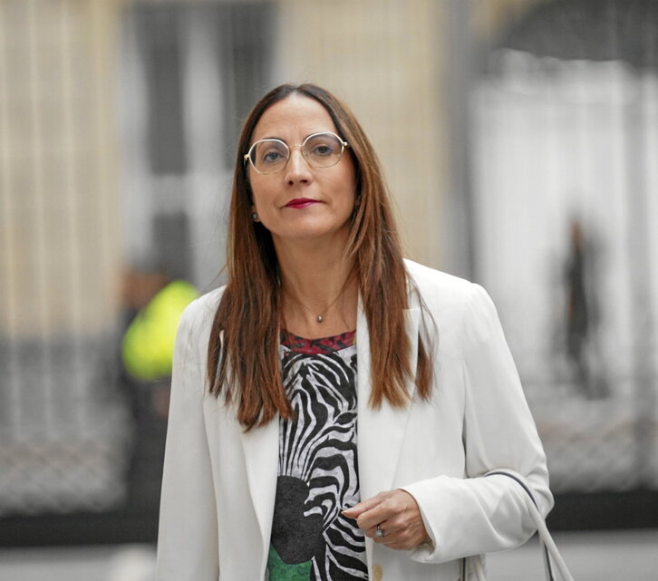 Pedrosa sailburua, ikasturte hasierako Legebiltzarrerako kontrol saiorako bidean.