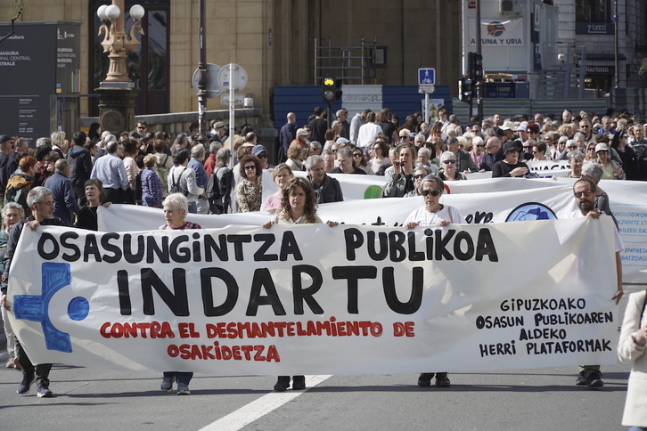 Las movilizaciones en defensa de la sanidad pública han sido numerosas en los últimos años.