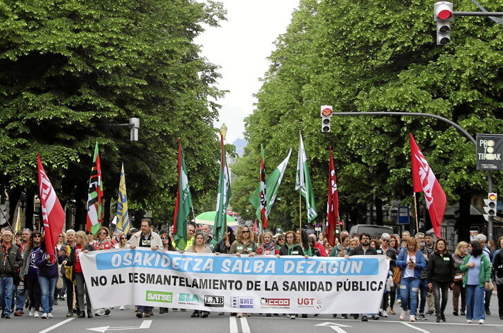 Las movilizaciones en defensa de la sanidad pública han sido numerosas en los últimos años.