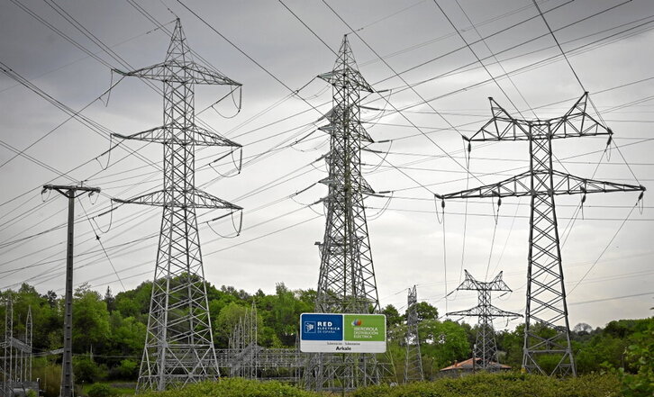 Subestación de Red Eeléctrica Española en Arkale, Oiartzun.