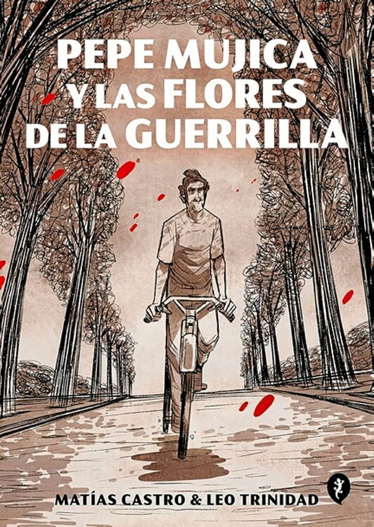 Pepe Mujicaren bizipenak eta pentsamenduak oinarri dituzten liburuen eta filmen azal eta afixak.