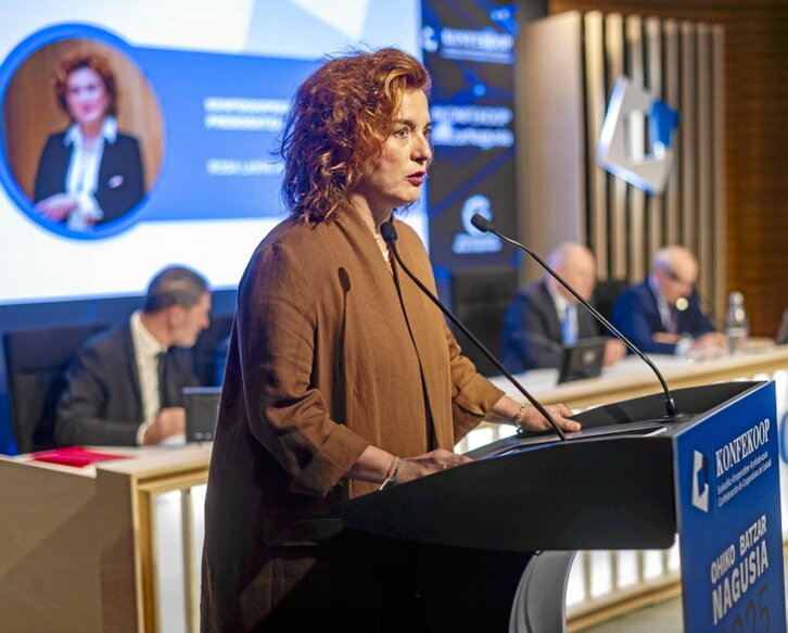 Rosa Lavín, presidente de Konfekoop, ayer.