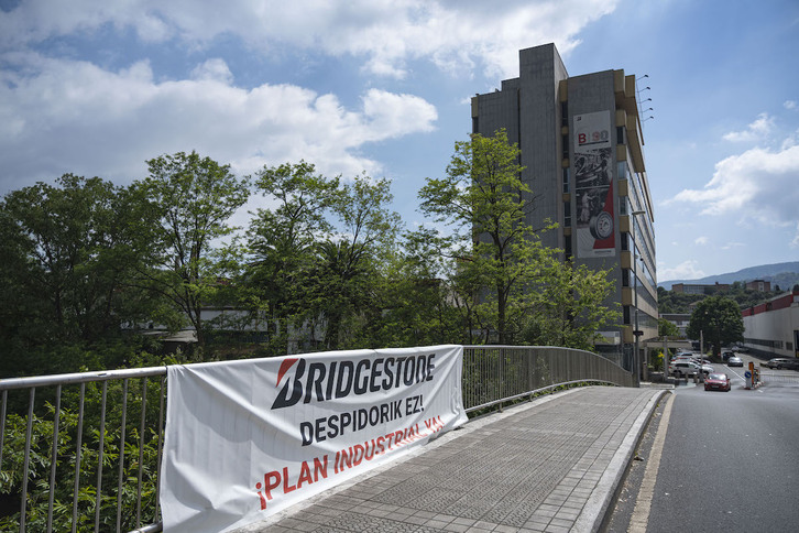 La fábrica de Bridgestone en Basauri, este jueves.