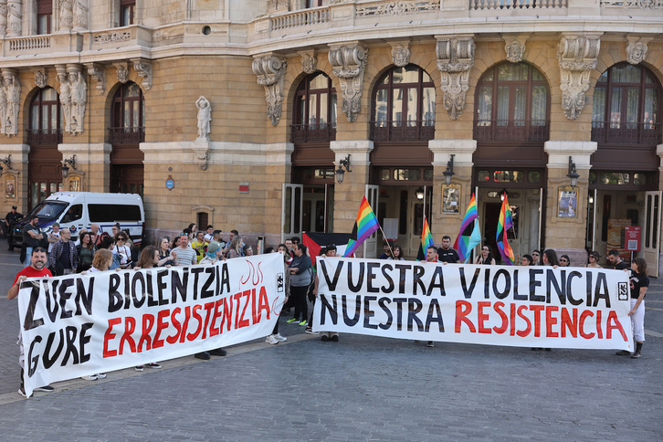 Arriaga aurrean egin dute elkarretaratzea Bilbon, larunbat honetan.