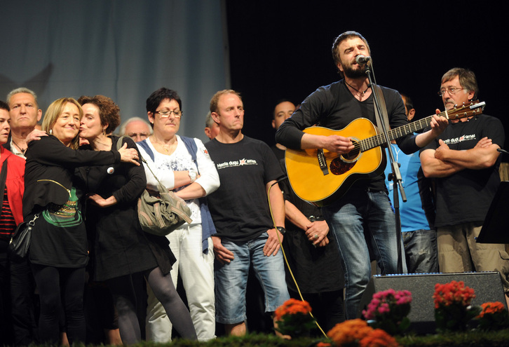 Un momento del acto de 2013 de Biarritz en que se impulsó la vuelta a casa de exiliados y deportados.